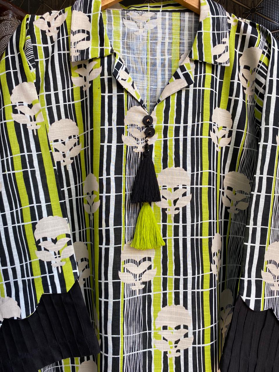 Tosheeza Saith Women Pret Printed Khaddar 2 Piece Black Suit - Winter Collection