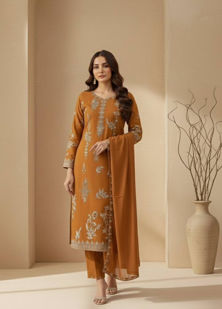 Eira by Mavie Pret Karandi 3 Piece Embroidered Lynna - Winter Collection