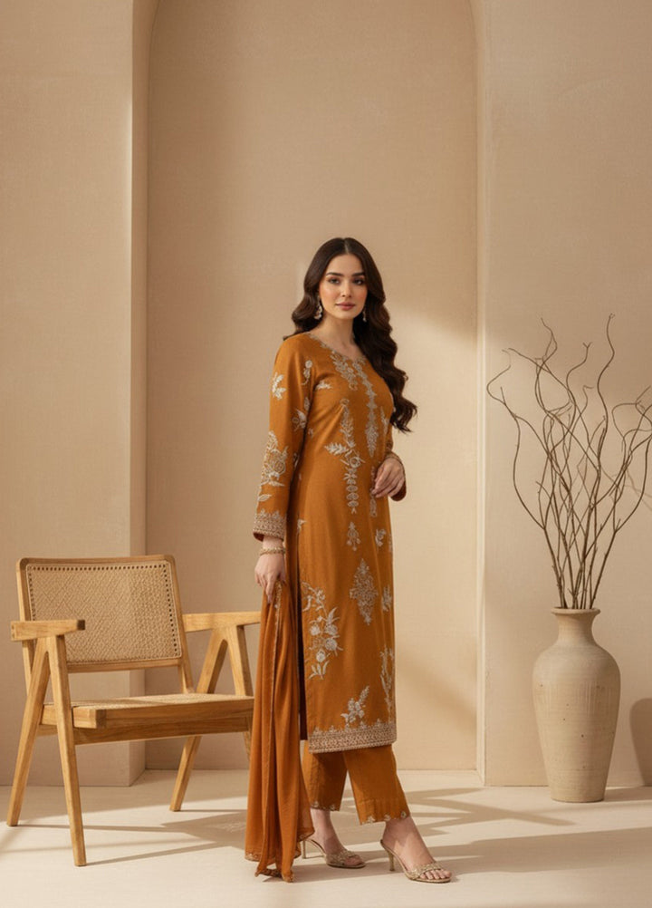 Eira by Mavie Pret Karandi 3 Piece Embroidered Lynna - Winter Collection