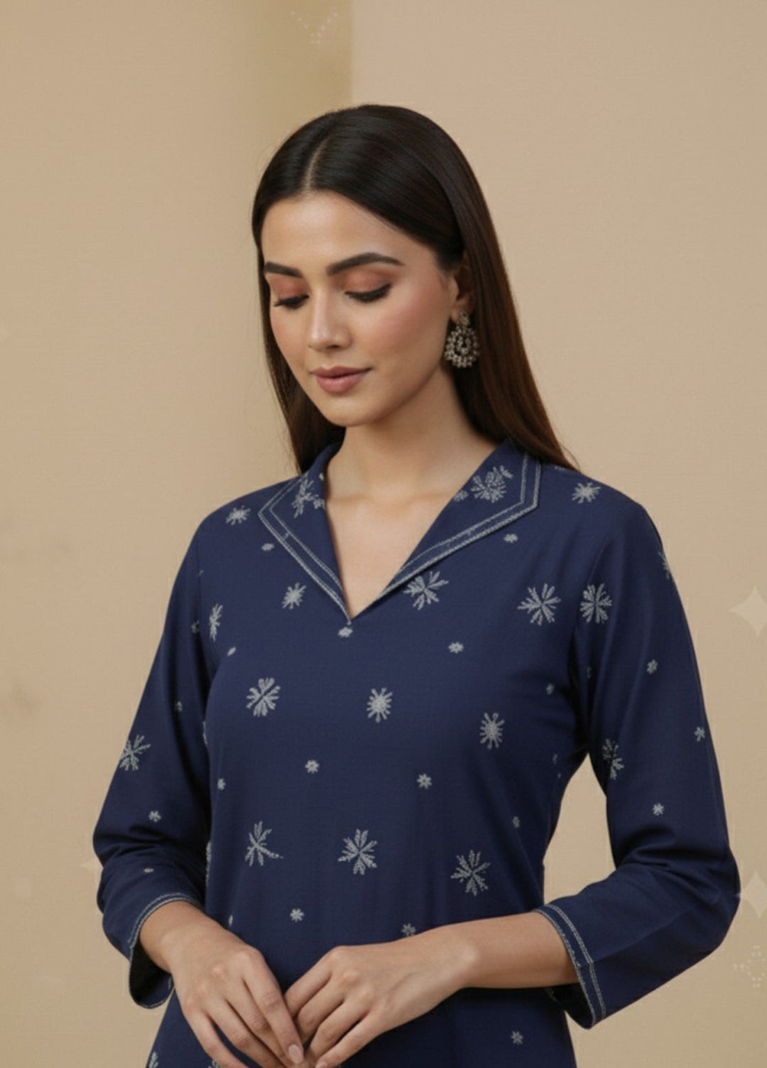 Eira by Mavie Pret Karandi 3 Piece Embroidered Seraya - Winter Collection