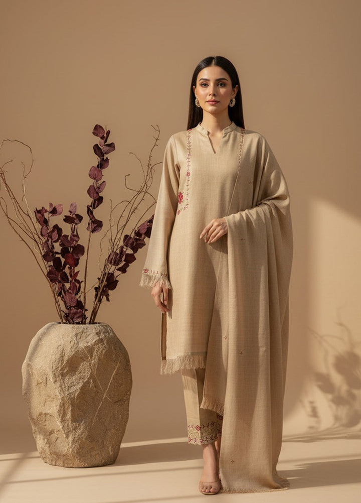 Eira by Mavie Pret Pashmina 3 Piece Embroidered Zephyra - Winter Collection