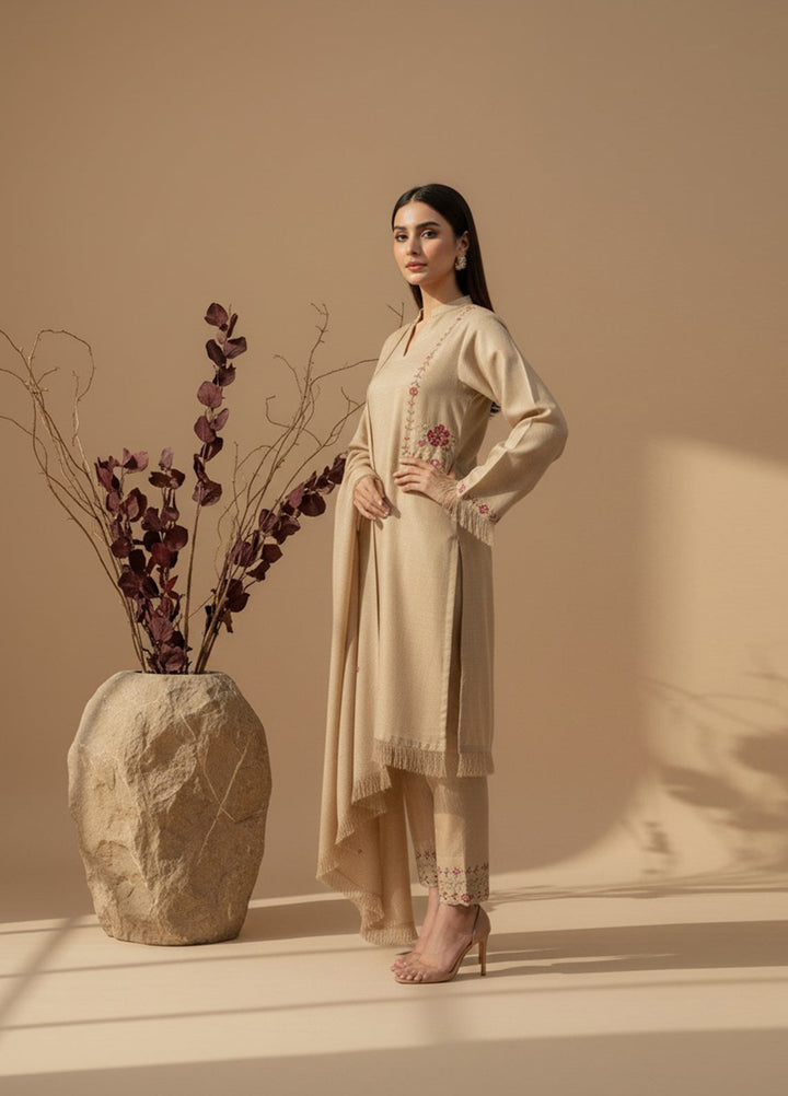 Eira by Mavie Pret Pashmina 3 Piece Embroidered Zephyra - Winter Collection