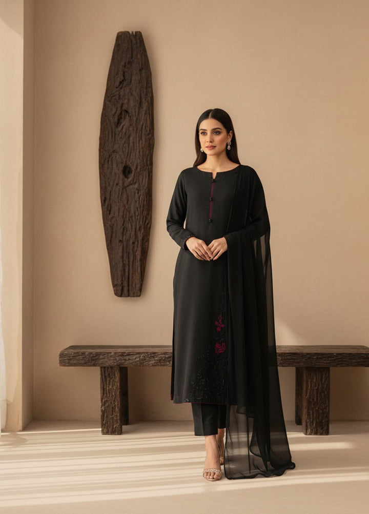 Eira by Mavie Pret Raw Silk 3 Piece Embroidered Avelin - Winter Collection