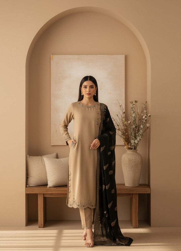 Eira by Mavie Pret Karandi 3 Piece Embroidered Maris - Winter Collection