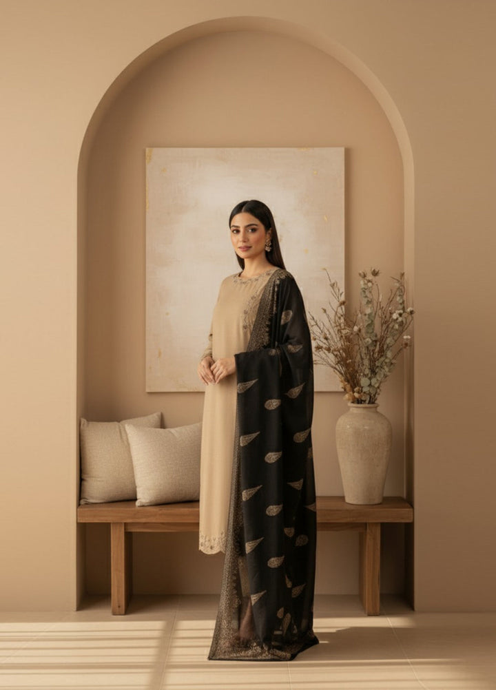 Eira by Mavie Pret Karandi 3 Piece Embroidered Maris - Winter Collection