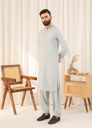 Shan e Eid by Buraq Online Mens Pret Solids Wash N Wear 2 Piece Suit Kahil - Casual Collection