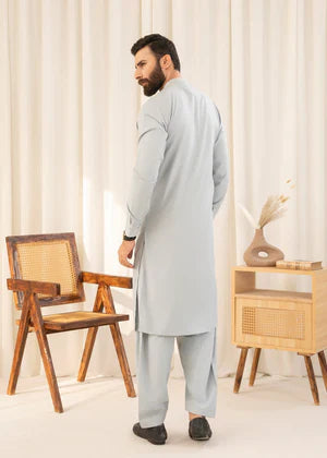 Shan e Eid by Buraq Online Mens Pret Solids Wash N Wear 2 Piece Suit Kahil - Casual Collection