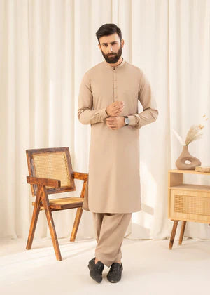 Shan e Eid by Buraq Online Mens Pret Solids Wash N Wear 2 Piece Suit Luqman - Casual Collection