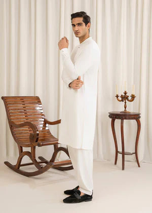 Shan e Eid by Buraq Online Mens Pret Solids Wash N Wear 2 Piece Suit Muslih - Casual Collection