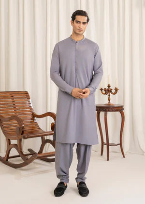 Shan e Eid by Buraq Online Mens Pret Solids Wash N Wear 2 Piece Suit Marwan - Casual Collection