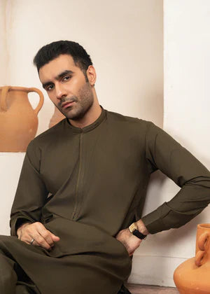 Zarif by Buraq Online Mens Pret Solids Wash N Wear 2 Piece Suit Jahanzaib - Casual Collection
