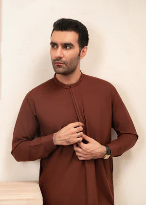 Zarif by Buraq Online Mens Pret Solids Wash N Wear 2 Piece Suit Aftab - Casual Collection