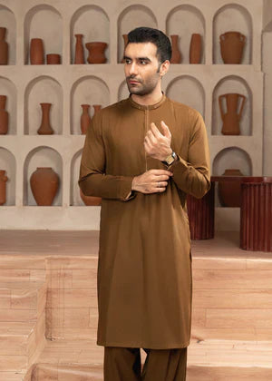 Zarif by Buraq Online Mens Pret Solids Wash N Wear 2 Piece Suit Qadir - Casual Collection