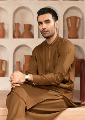 Zarif by Buraq Online Mens Pret Solids Wash N Wear 2 Piece Suit Qadir - Casual Collection