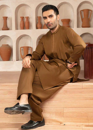 Zarif by Buraq Online Mens Pret Solids Wash N Wear 2 Piece Suit Qadir - Casual Collection