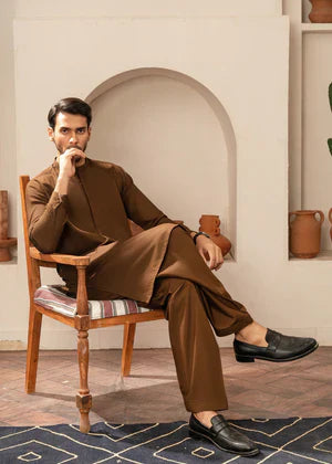 Zarif by Buraq Online Mens Pret Solids Wash N Wear 2 Piece Suit Hunar - Casual Collection