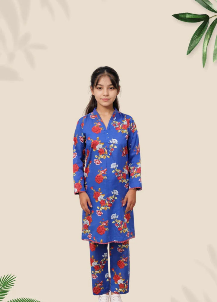 Stitching Cotton Girls Pret Printed 2 Piece Cambric Suit SC25SP-D-43 - Summer Collection