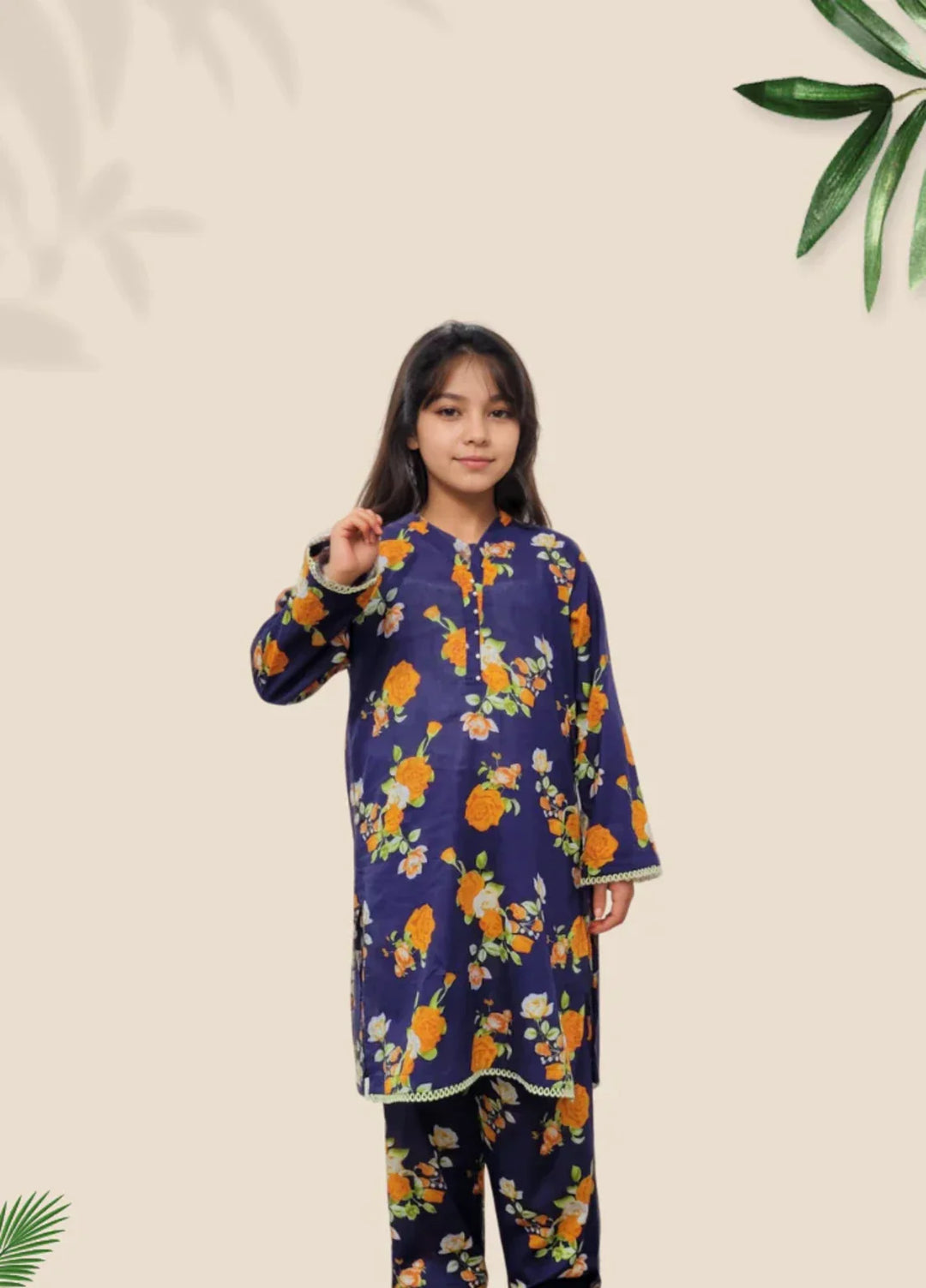 Stitching Cotton Girls Pret Printed 2 Piece Cambric Suit SC25SP-D-24 - Summer Collection