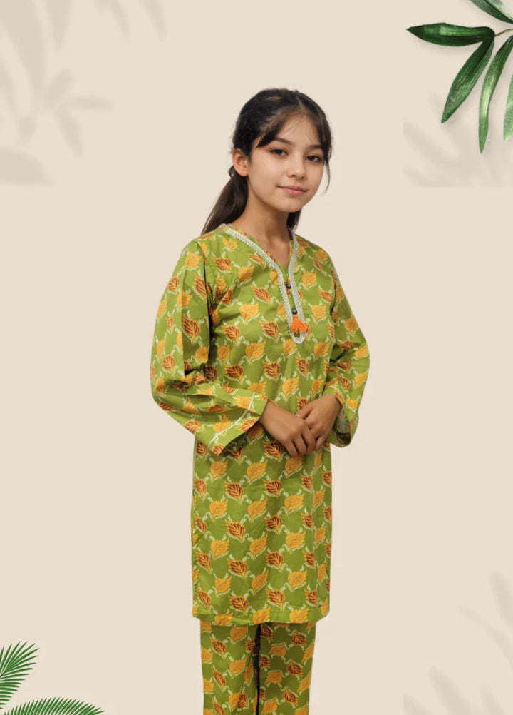 Stitching Cotton Girls Pret Printed 2 Piece Cambric Suit SC25SP-D-39 - Summer Collection