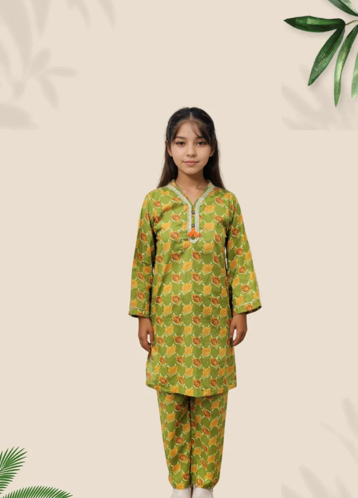 Stitching Cotton Girls Pret Printed 2 Piece Cambric Suit SC25SP-D-39 - Summer Collection
