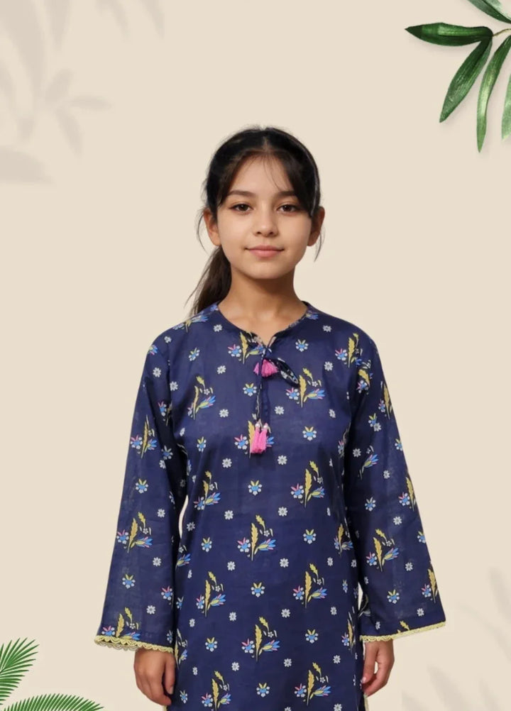 Stitching Cotton Girls Pret Printed 2 Piece Cambric Suit SC25SP-D-37 - Summer Collection