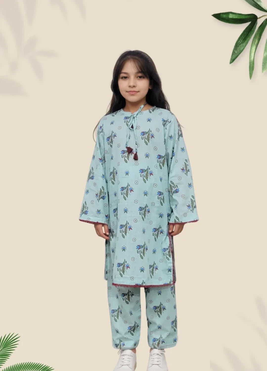 Stitching Cotton Girls Pret Printed 2 Piece Cambric Suit SC25SP-D-47 - Summer Collection
