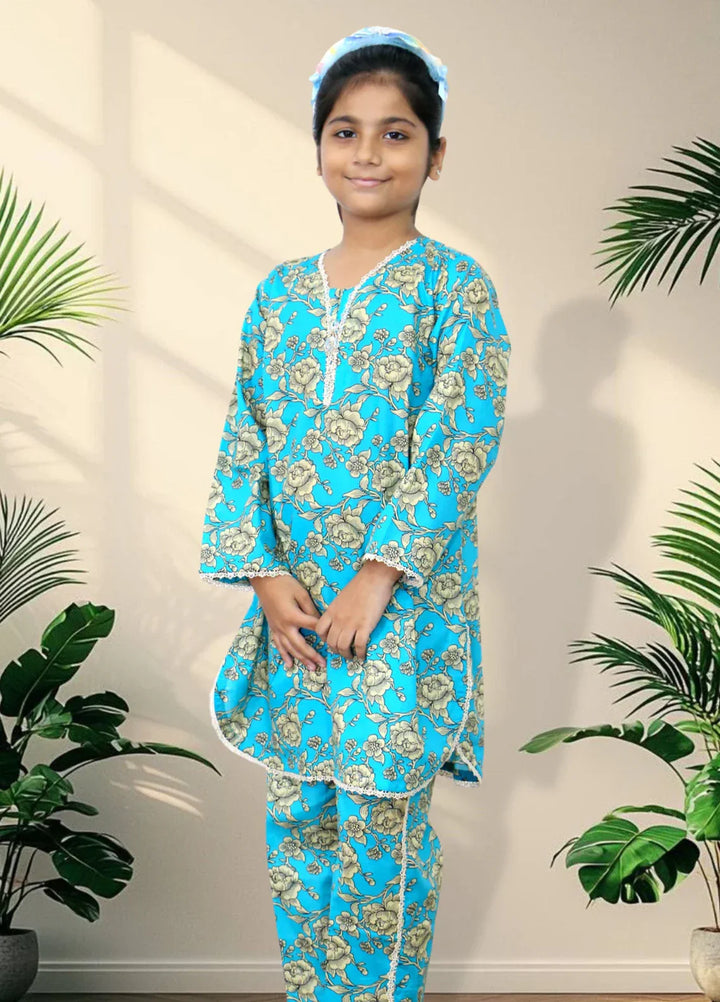 Stitching Cotton Girls Pret Printed 2 Piece Cambric Suit SC25SP-D-09 - Summer Collection