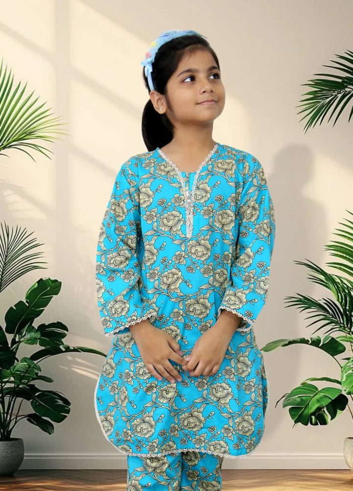 Stitching Cotton Girls Pret Printed 2 Piece Cambric Suit SC25SP-D-09 - Summer Collection