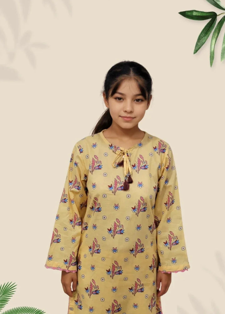 Stitching Cotton Girls Pret Printed 2 Piece Cambric Suit SC25SP-D-45 - Summer Collection