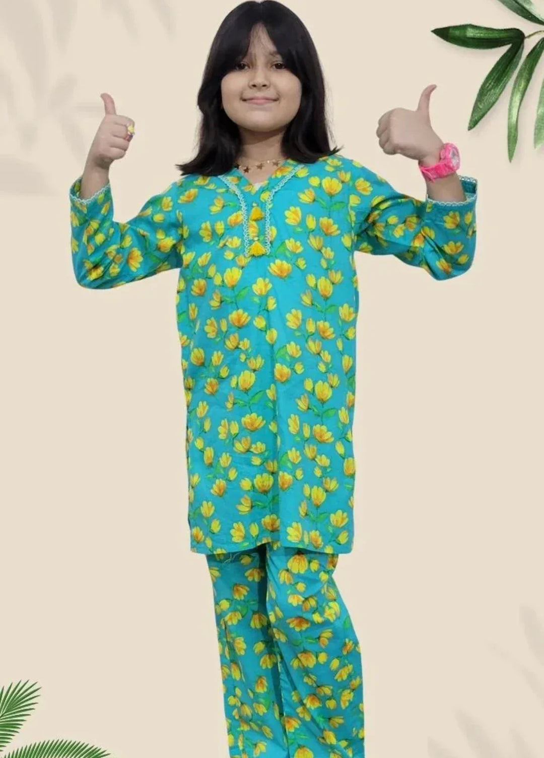 Stitching Cotton Girls Pret Printed 2 Piece Cambric Suit SC25SP-D-27 - Summer Collection