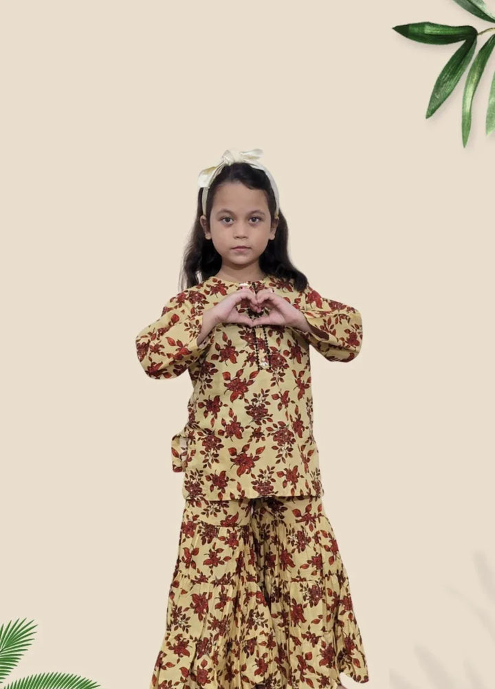 Stitching Cotton Girls Pret Printed 2 Piece Cambric Suit SC25SP-D-01 - Summer Collection