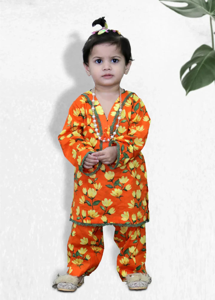 Stitching Cotton Girls Pret Printed 2 Piece Cambric Suit SC25SP-D-21 - Summer Collection