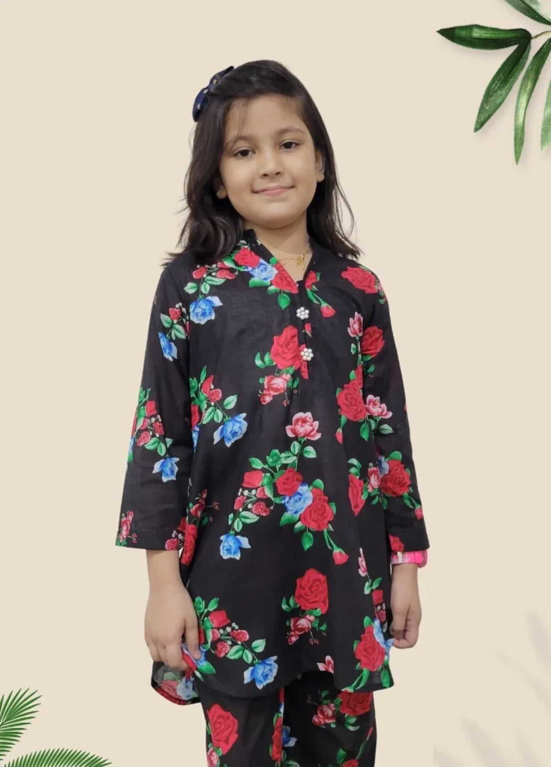 Stitching Cotton Girls Pret Printed 2 Piece Cambric Suit SC25SP-D-55 - Summer Collection