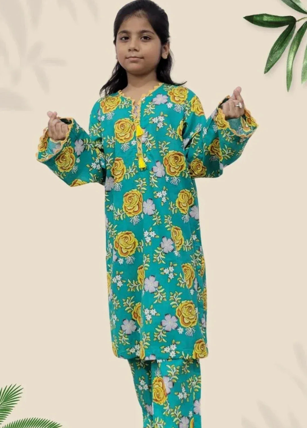 Stitching Cotton Girls Pret Printed 2 Piece Cambric Suit SC25SP-D-38 - Summer Collection