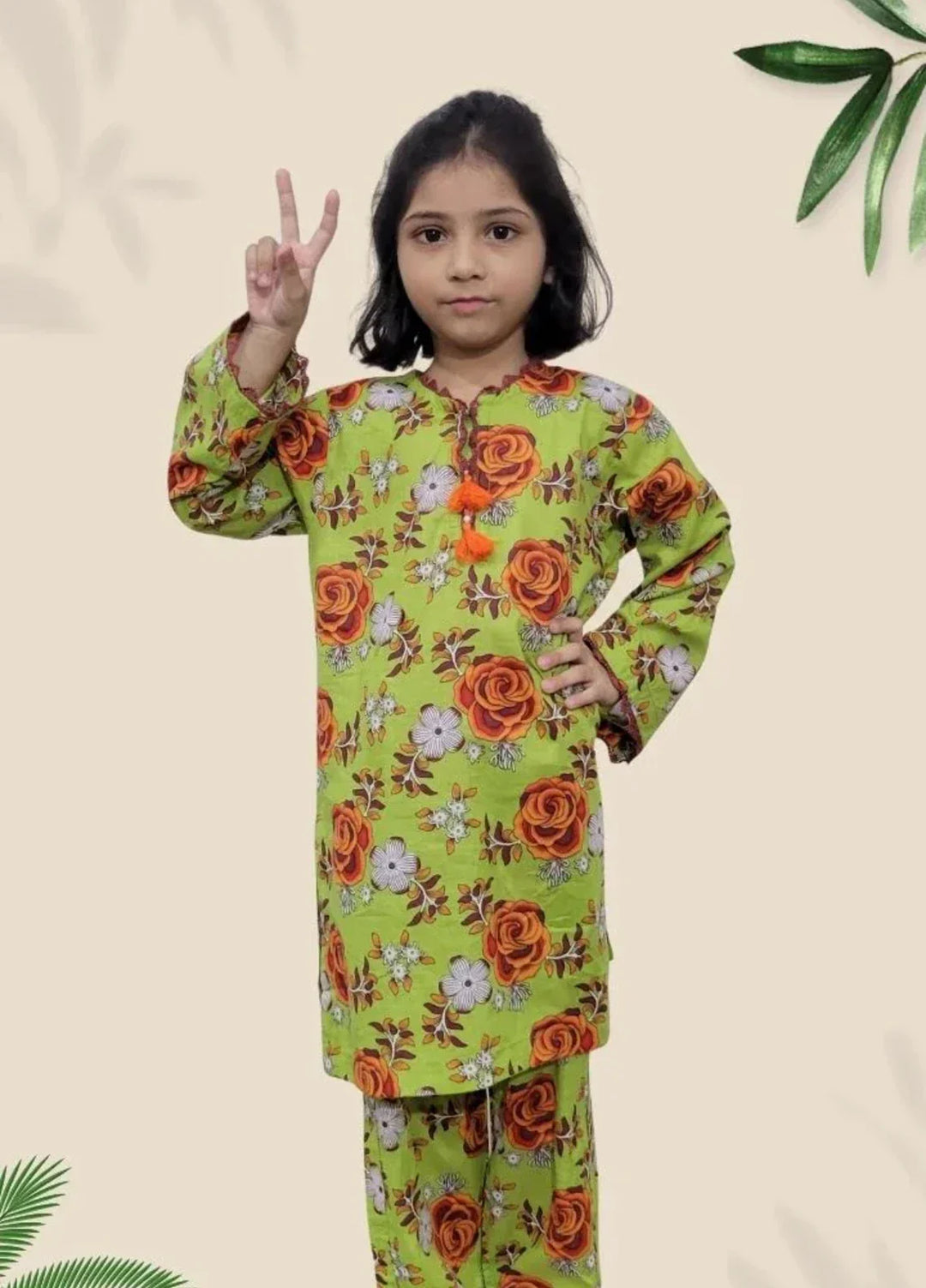 Stitching Cotton Girls Pret Printed 2 Piece Cambric Suit SC25SP-D-64 - Summer Collection