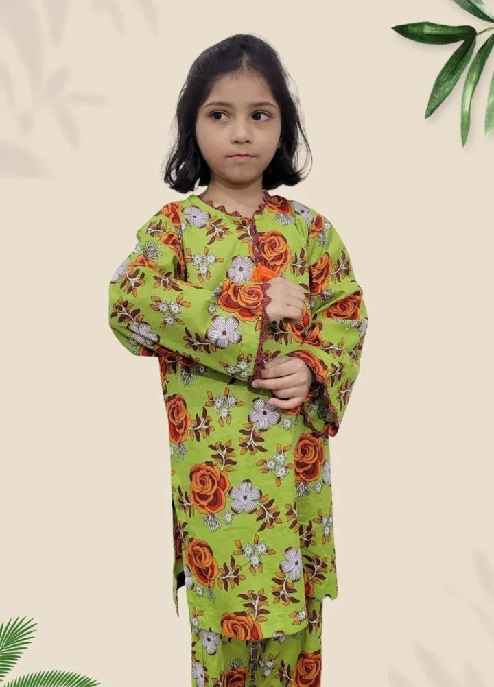 Stitching Cotton Girls Pret Printed 2 Piece Cambric Suit SC25SP-D-64 - Summer Collection