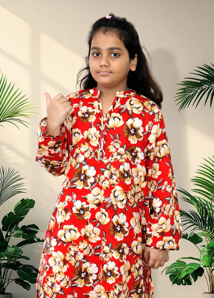 Stitching Cotton Girls Pret Printed 2 Piece Cambric Suit SC25SP-D-03 - Summer Collection