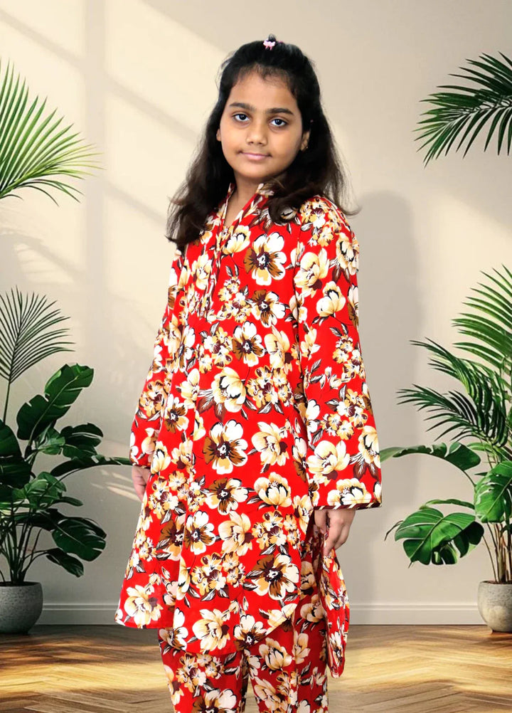 Stitching Cotton Girls Pret Printed 2 Piece Cambric Suit SC25SP-D-03 - Summer Collection