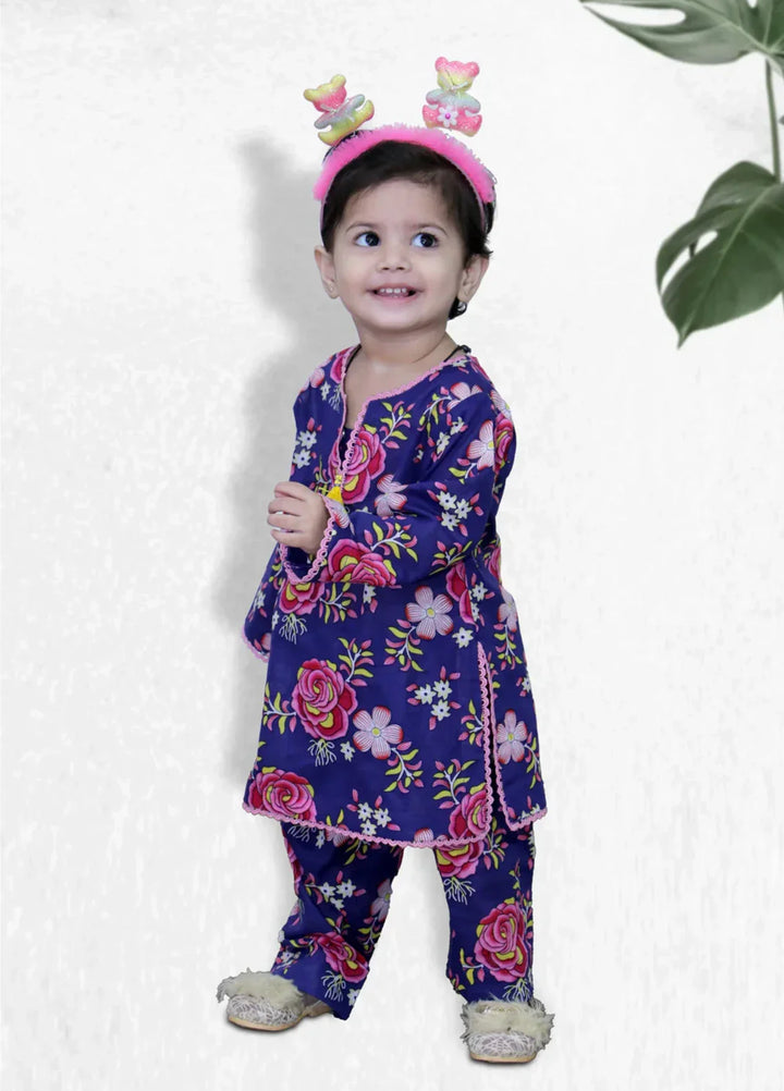 Stitching Cotton Girls Pret Printed 2 Piece Cambric Suit SC25SP-D-34 - Summer Collection
