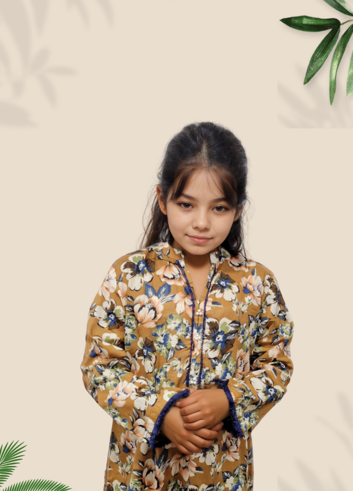 Stitching Cotton Girls Pret Printed 2 Piece Cambric Suit SC25SP-D-28 - Summer Collection