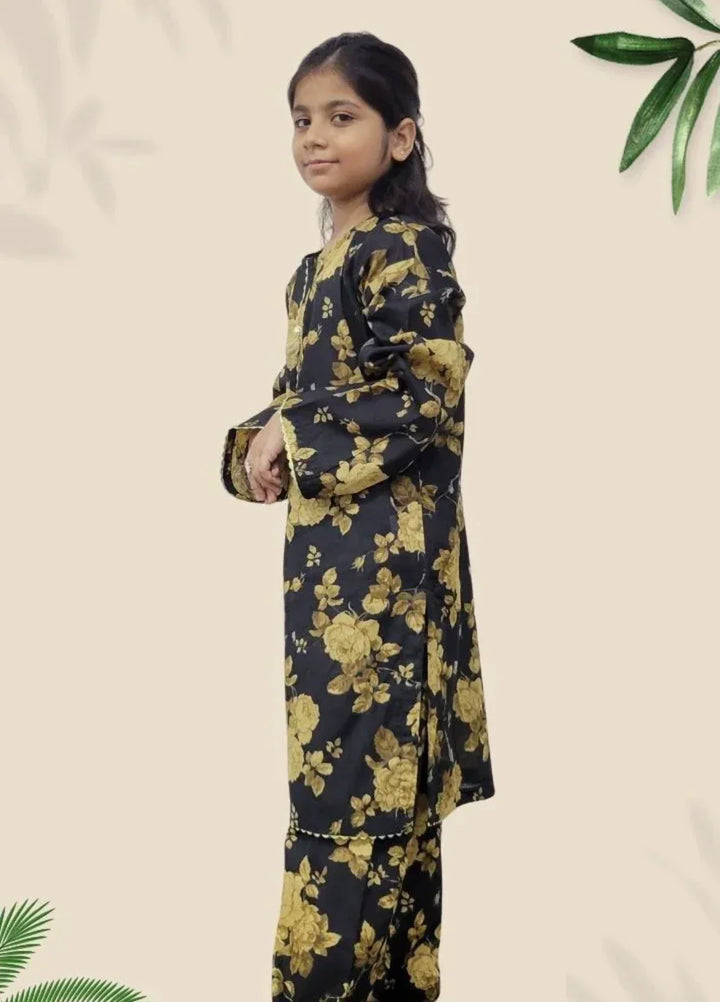 Stitching Cotton Girls Pret Printed 2 Piece Cambric Suit SC25SP-D-25 - Summer Collection