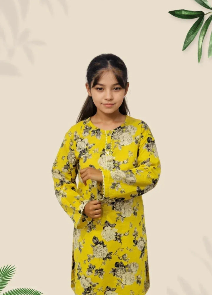 Stitching Cotton Girls Pret Printed 2 Piece Cambric Suit SC25SP-D-14 - Summer Collection