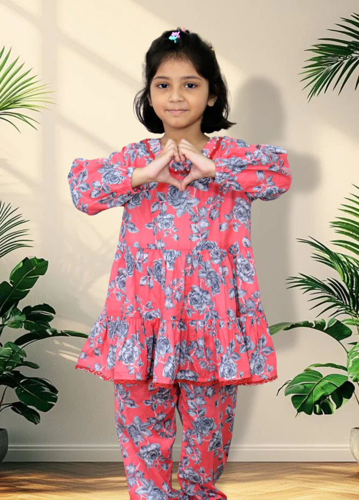 Stitching Cotton Girls Pret Printed 2 Piece Cambric Suit SC25SP-D-49 - Summer Collection