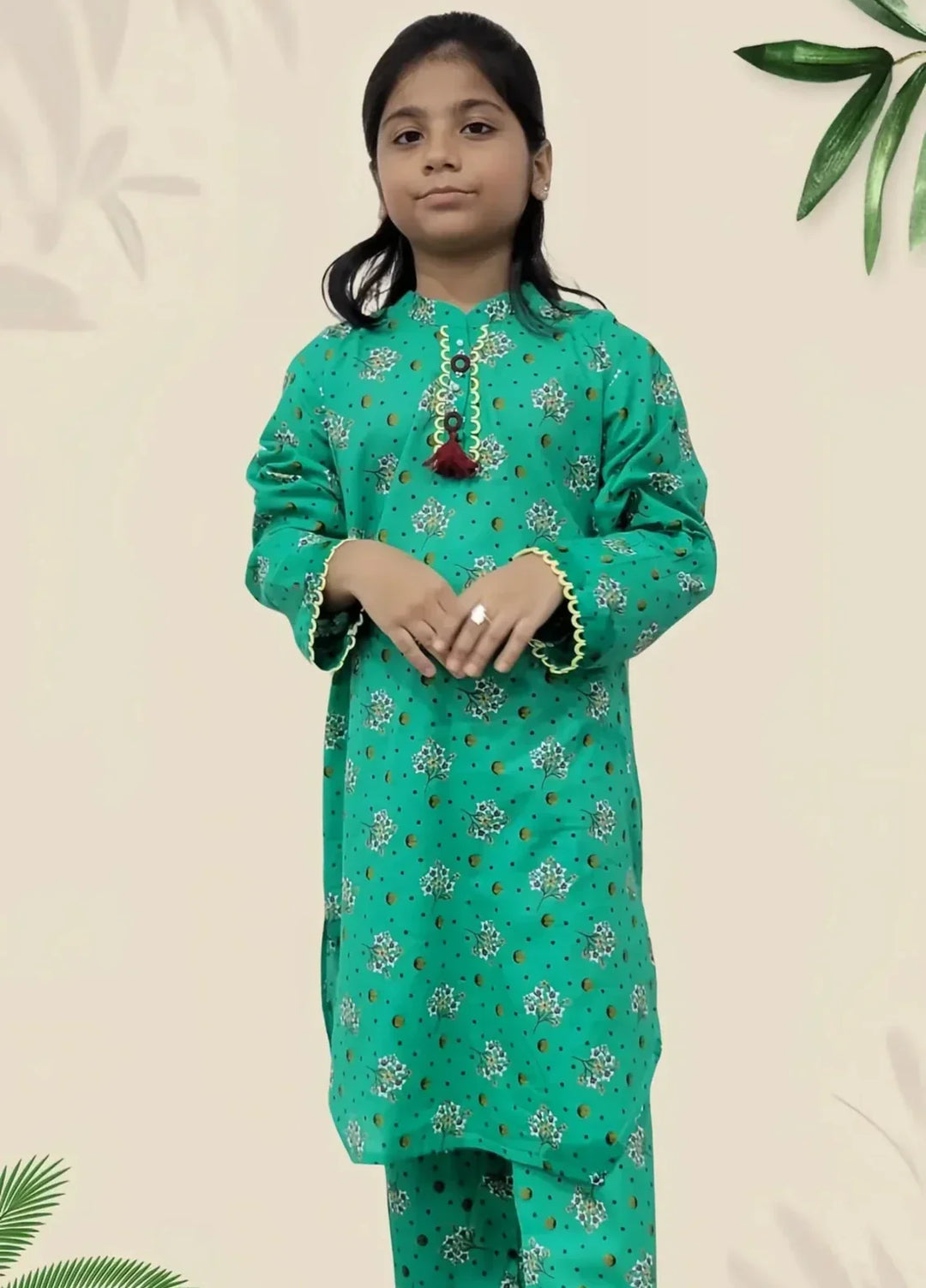 Stitching Cotton Girls Pret Printed 2 Piece Cambric Suit SC25SP-D-30 - Summer Collection