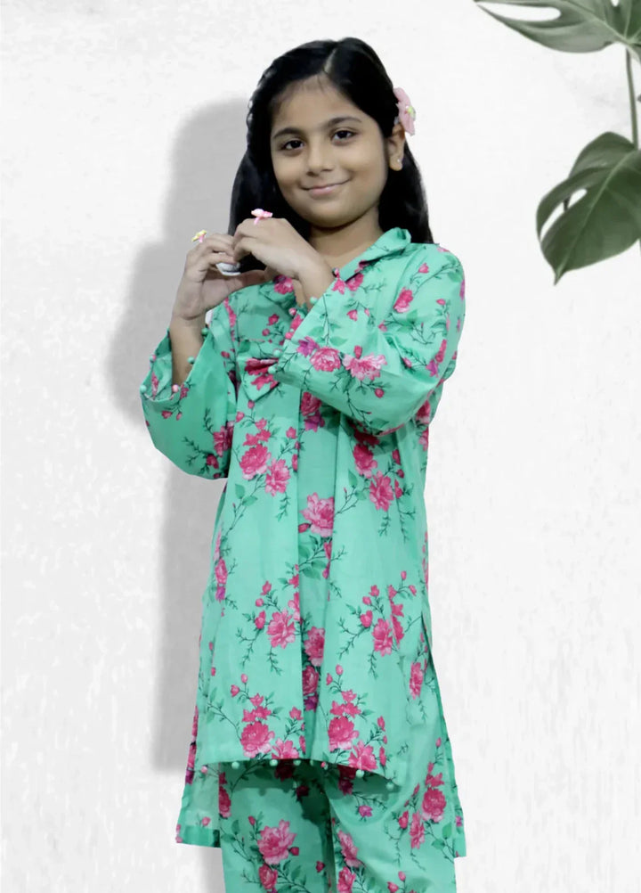 Stitching Cotton Girls Pret Printed 3 Piece Khaddar Suit SC25SP-D-11 - Winter Collection