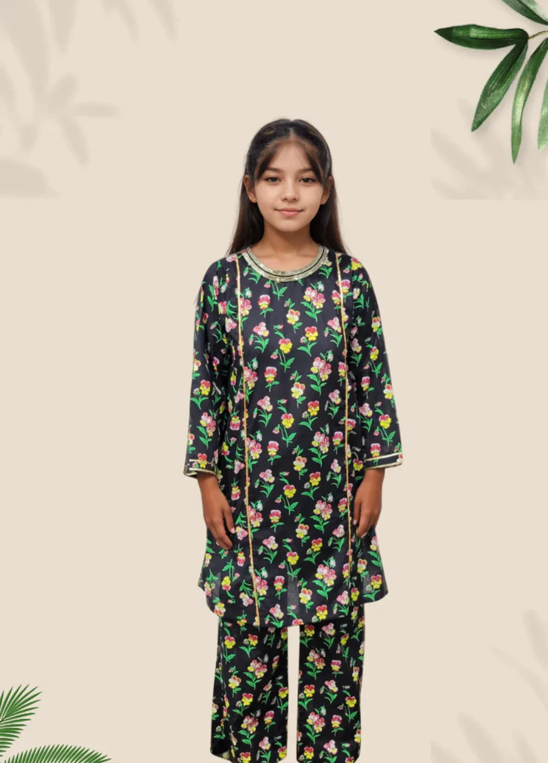 Stitching Cotton Girls Pret Printed 2 Piece Cambric Suit SC25SP-D-63 - Summer Collection