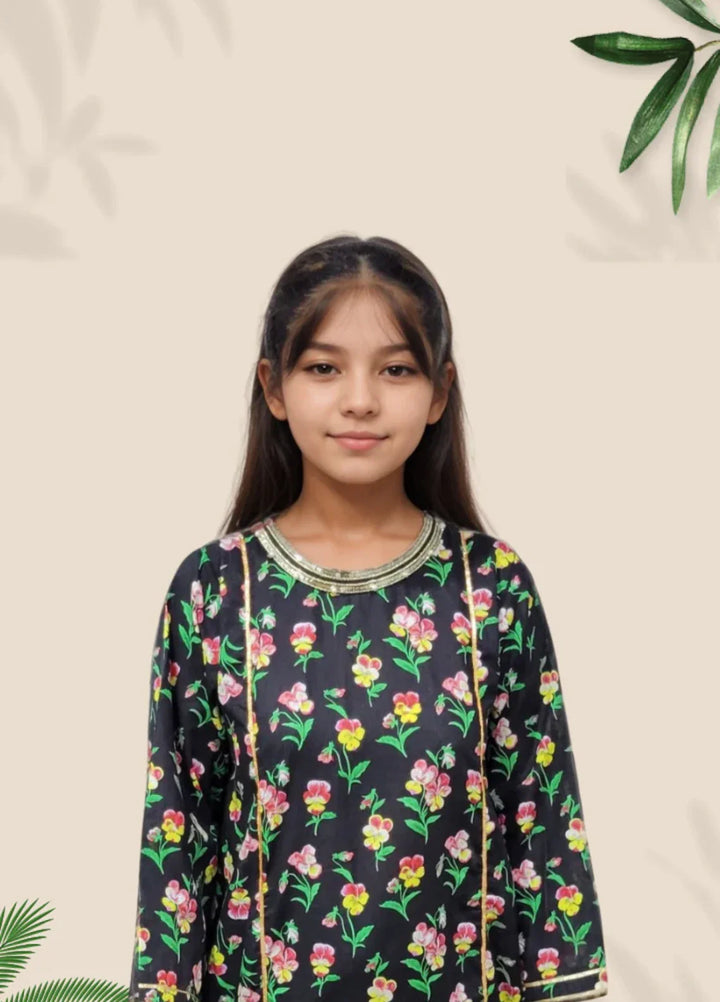 Stitching Cotton Girls Pret Printed 2 Piece Cambric Suit SC25SP-D-63 - Summer Collection