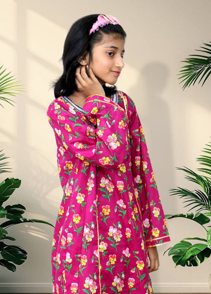 Stitching Cotton Girls Pret Printed 2 Piece Cambric Suit SC25SP-D-53 - Summer Collection