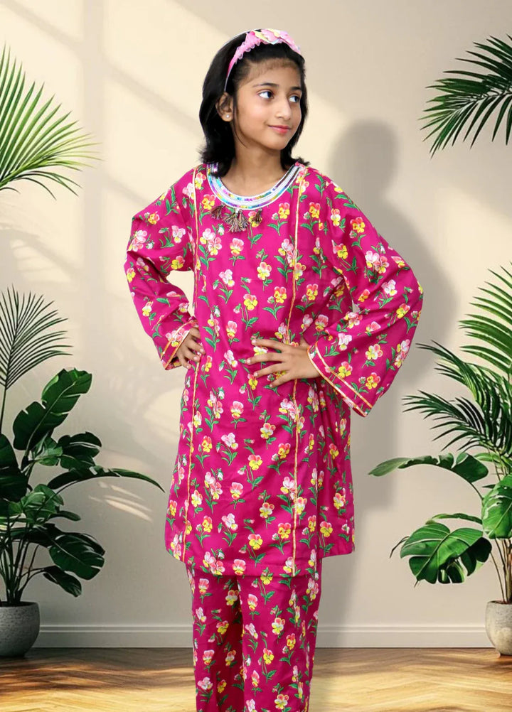 Stitching Cotton Girls Pret Printed 2 Piece Cambric Suit SC25SP-D-53 - Summer Collection