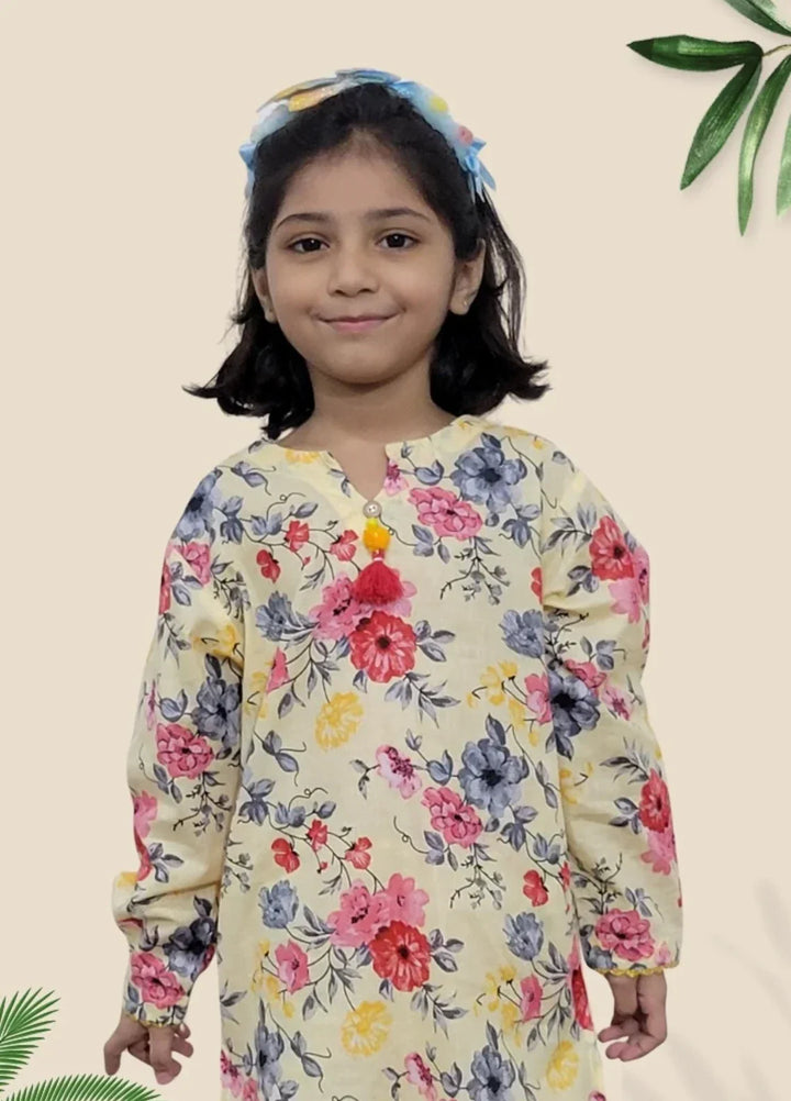 Stitching Cotton Girls Pret Printed 2 Piece Cambric Suit SC25SP-D-23 - Summer Collection